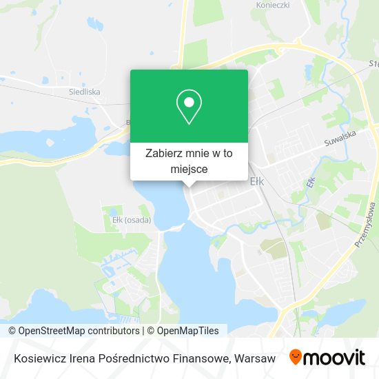 Mapa Kosiewicz Irena Pośrednictwo Finansowe