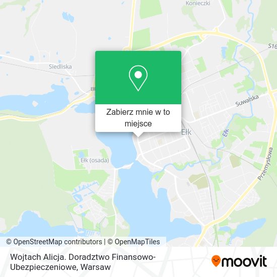 Mapa Wojtach Alicja. Doradztwo Finansowo-Ubezpieczeniowe