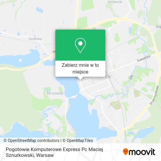 Mapa Pogotowie Komputerowe Express Pc Maciej Sznurkowski