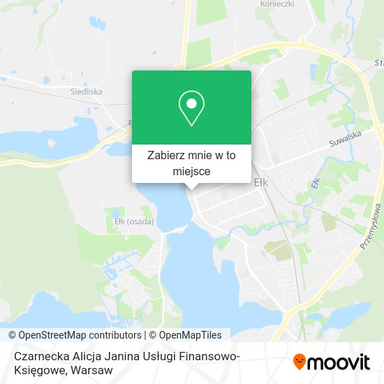 Mapa Czarnecka Alicja Janina Usługi Finansowo-Księgowe