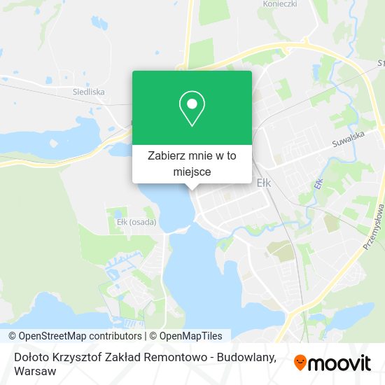 Mapa Dołoto Krzysztof Zakład Remontowo - Budowlany