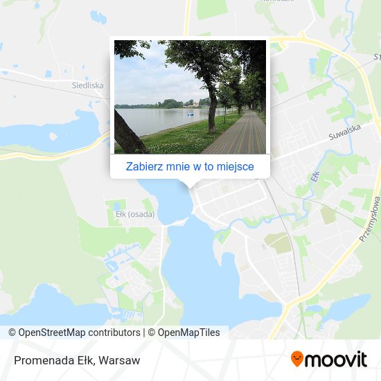 Mapa Promenada Ełk