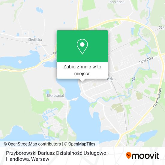 Mapa Przyborowski Dariusz Działalność Usługowo - Handlowa