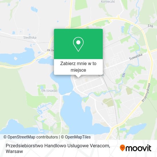 Mapa Przedsiebiorstwo Handlowo Uslugowe Veracom