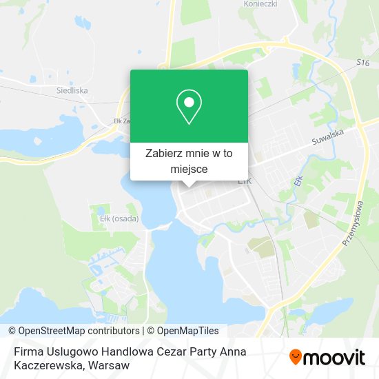 Mapa Firma Uslugowo Handlowa Cezar Party Anna Kaczerewska