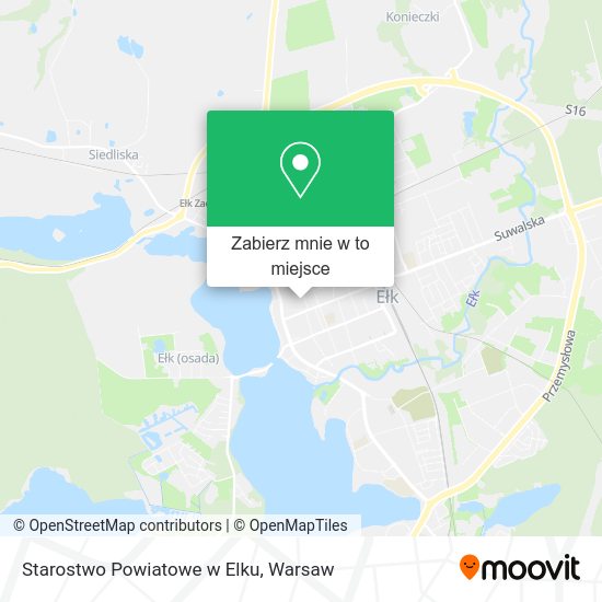 Mapa Starostwo Powiatowe w Elku