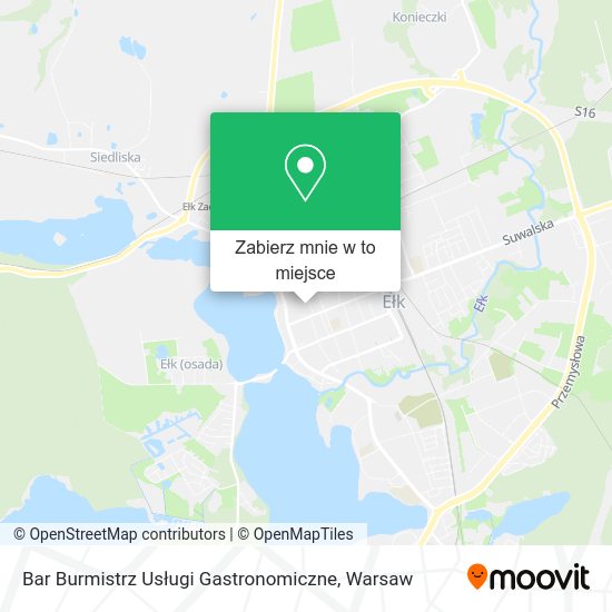 Mapa Bar Burmistrz Usługi Gastronomiczne