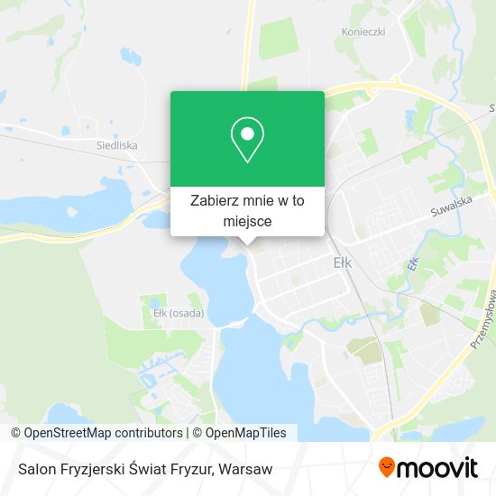 Mapa Salon Fryzjerski Świat Fryzur