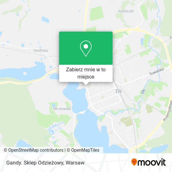 Mapa Gandy. Sklep Odzieżowy