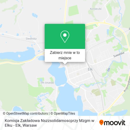 Mapa Komisja Zakładowa Nszzsolidarnoscprzy Mzgm w Ełku - Elk