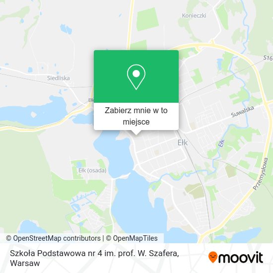 Mapa Szkoła Podstawowa nr 4 im. prof. W. Szafera