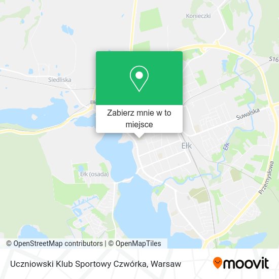 Mapa Uczniowski Klub Sportowy Czwórka