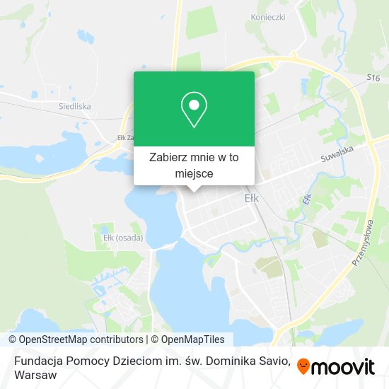 Mapa Fundacja Pomocy Dzieciom im. św. Dominika Savio