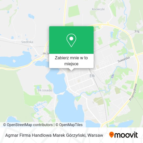 Mapa Agmar Firma Handlowa Marek Górzyński