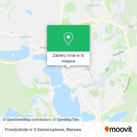 Mapa Przedszkole nr 5 Samorządowe