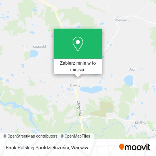 Mapa Bank Polskiej Spółdzielczości