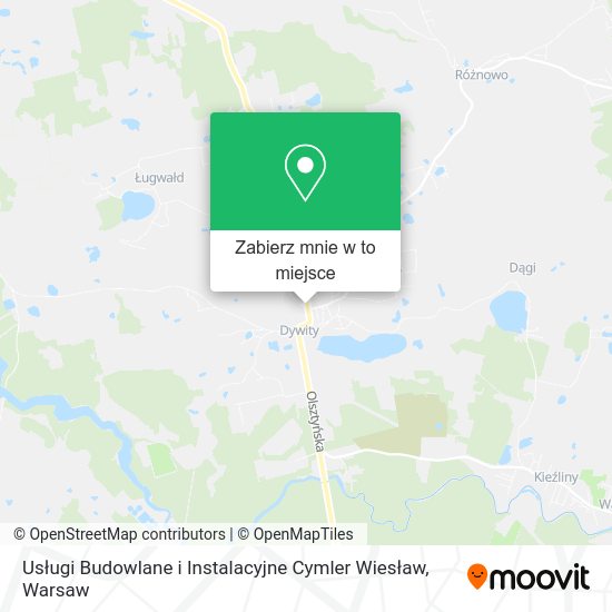 Mapa Usługi Budowlane i Instalacyjne Cymler Wiesław