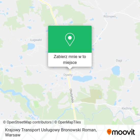 Mapa Krajowy Transport Usługowy Bronowski Roman