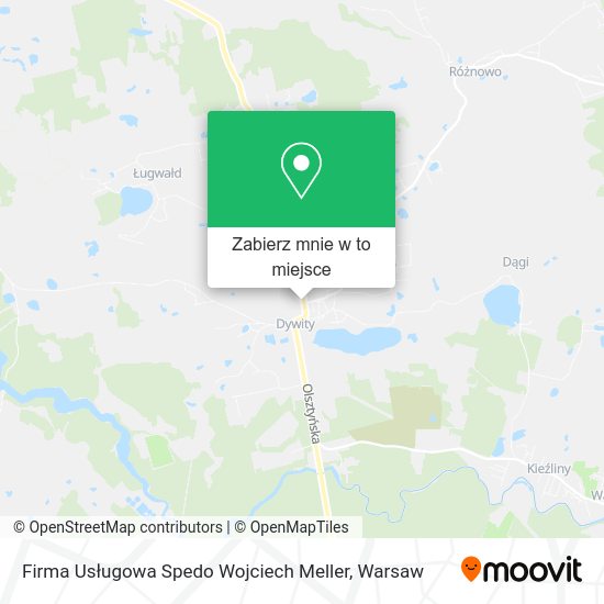 Mapa Firma Usługowa Spedo Wojciech Meller