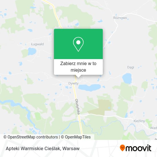 Mapa Apteki Warmiskie Cieślak