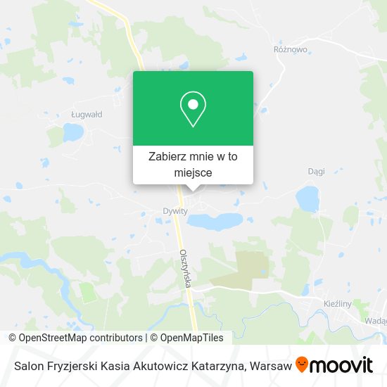 Mapa Salon Fryzjerski Kasia Akutowicz Katarzyna