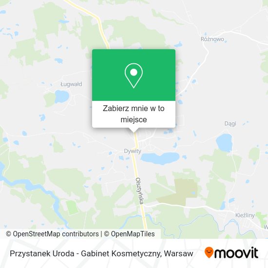 Mapa Przystanek Uroda - Gabinet Kosmetyczny