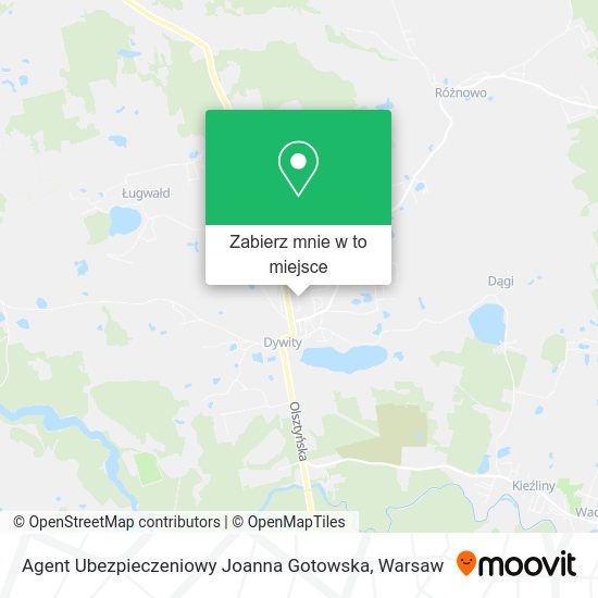 Mapa Agent Ubezpieczeniowy Joanna Gotowska