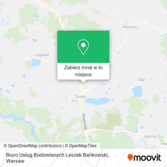 Mapa Biuro Usług Budowlanych Leszek Bańkowski