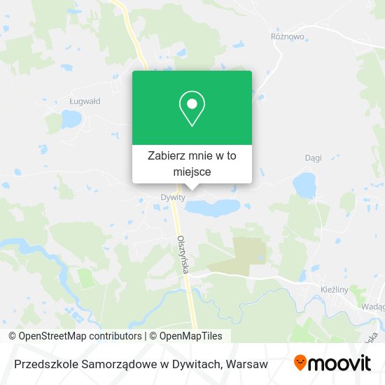 Mapa Przedszkole Samorządowe w Dywitach