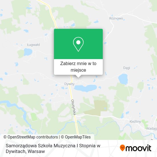 Mapa Samorządowa Szkoła Muzyczna I Stopnia w Dywitach