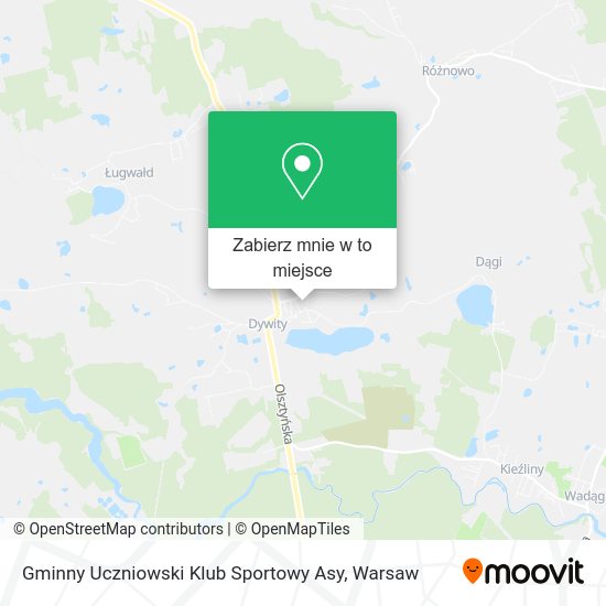 Mapa Gminny Uczniowski Klub Sportowy Asy