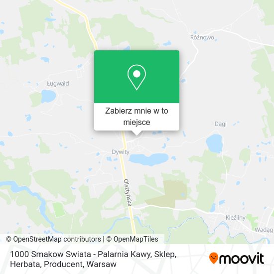 Mapa 1000 Smakow Swiata - Palarnia Kawy, Sklep, Herbata, Producent