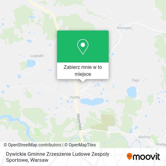 Mapa Dywickie Gminne Zrzeszenie Ludowe Zespoly Sportowe