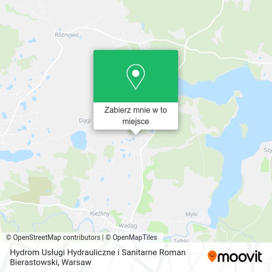 Mapa Hydrom Usługi Hydrauliczne i Sanitarne Roman Bierastowski