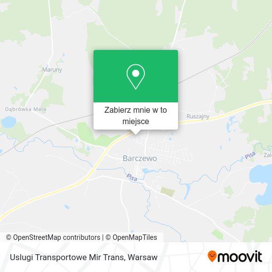 Mapa Uslugi Transportowe Mir Trans