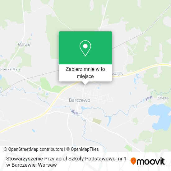 Mapa Stowarzyszenie Przyjaciół Szkoły Podstawowej nr 1 w Barczewie