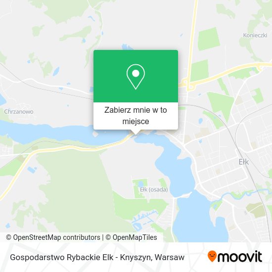 Mapa Gospodarstwo Rybackie Elk - Knyszyn