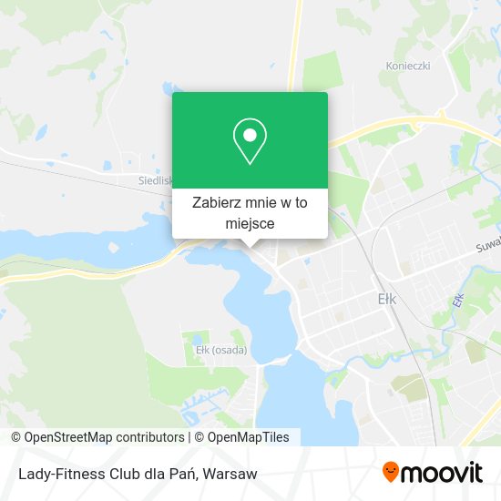 Mapa Lady-Fitness Club dla Pań