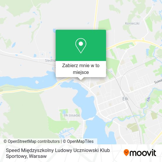 Mapa Speed Międzyszkolny Ludowy Uczniowski Klub Sportowy