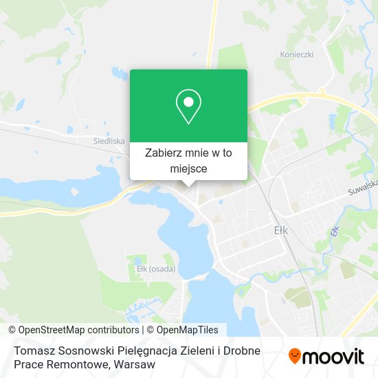 Mapa Tomasz Sosnowski Pielęgnacja Zieleni i Drobne Prace Remontowe