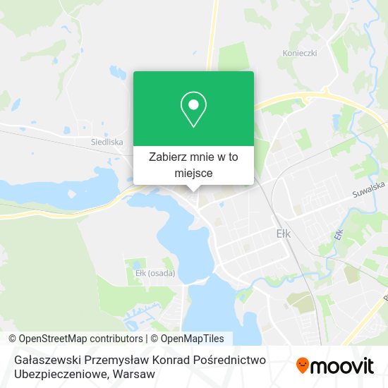 Mapa Gałaszewski Przemysław Konrad Pośrednictwo Ubezpieczeniowe