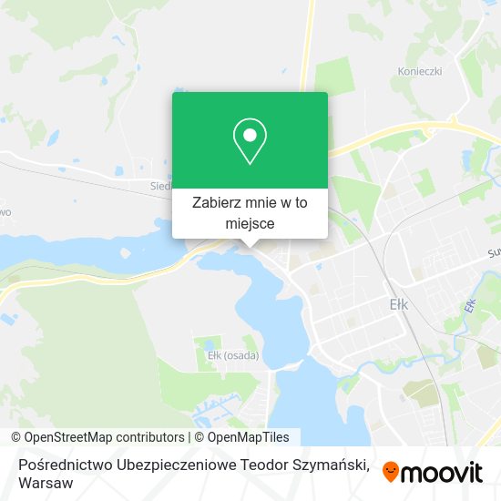 Mapa Pośrednictwo Ubezpieczeniowe Teodor Szymański