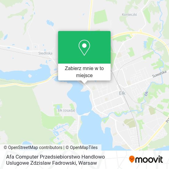 Mapa Afa Computer Przedsiebiorstwo Handlowo Uslugowe Zdzislaw Fadrowski