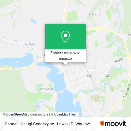 Mapa Geonet - Usługi Geodezyjne - Ławski P.