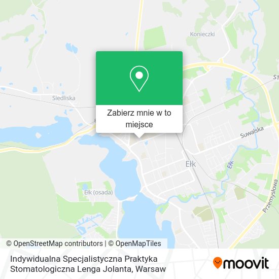 Mapa Indywidualna Specjalistyczna Praktyka Stomatologiczna Lenga Jolanta