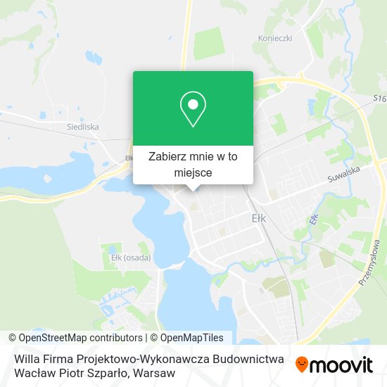 Mapa Willa Firma Projektowo-Wykonawcza Budownictwa Wacław Piotr Szparło