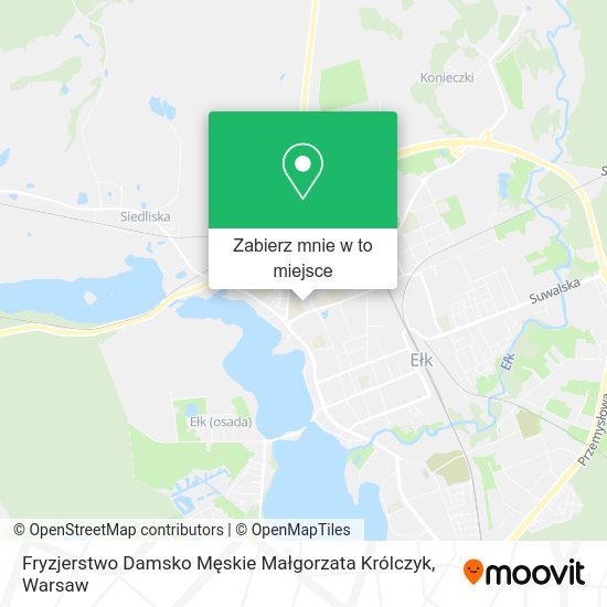 Mapa Fryzjerstwo Damsko Męskie Małgorzata Królczyk