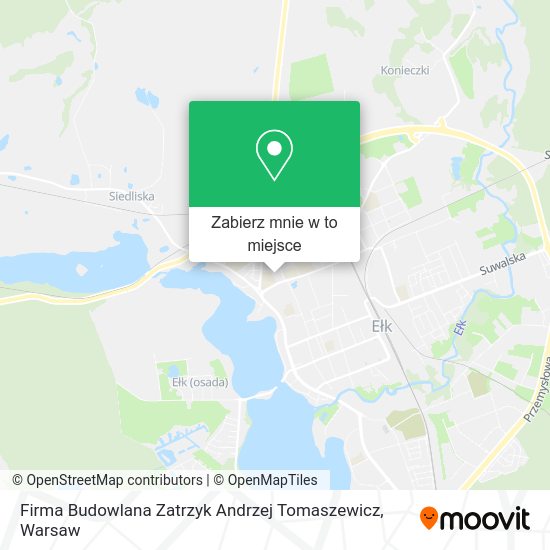 Mapa Firma Budowlana Zatrzyk Andrzej Tomaszewicz