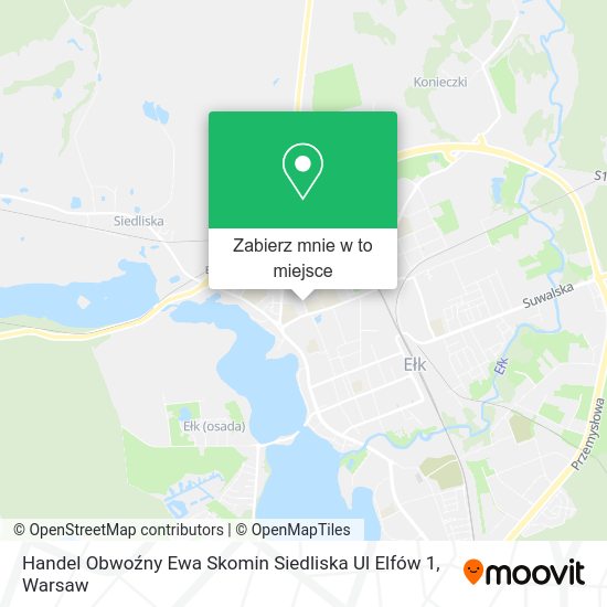 Mapa Handel Obwoźny Ewa Skomin Siedliska Ul Elfów 1