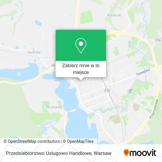 Mapa Przedsiebiorstwo Uslugowo Handlowe